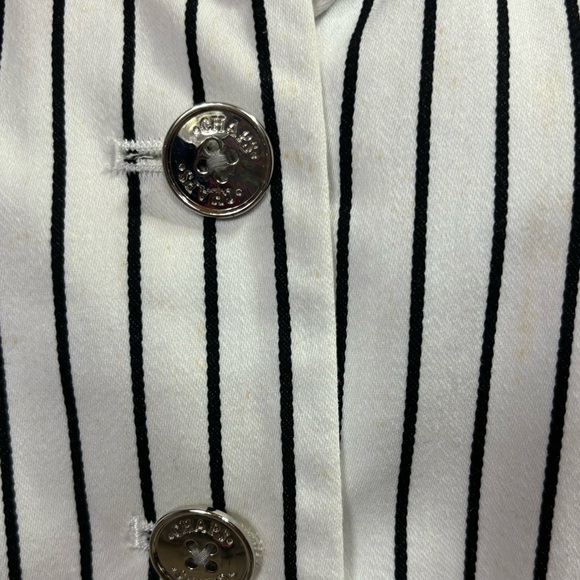 Chaps Plus Size Striped Blazer - Picture 3 of 11